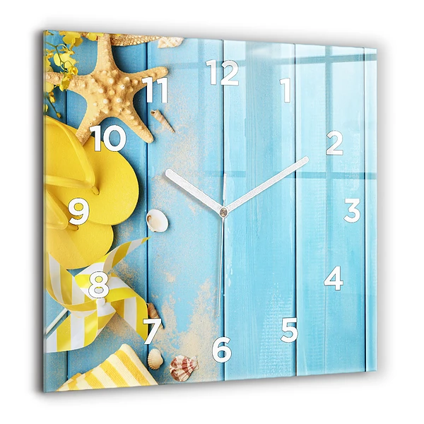 Szögletes üvegóra 60x60 Tengerparti kiegészítők és deszkák