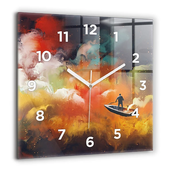 Szögletes fali üvegóra 60x60 Absztrakt kép