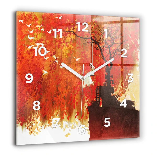Négyzet alakú üvegóra 60x60 Menyasszony ősszel
