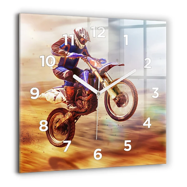 Négyzetes üvegóra 60x60 Enduro motocross