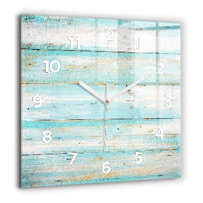 Négyzetes üvegóra 60x60 Kék táblák