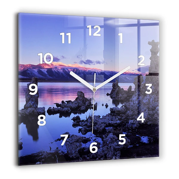 Négyzet alakú üvegóra 60x60 Kaliforniai-tó