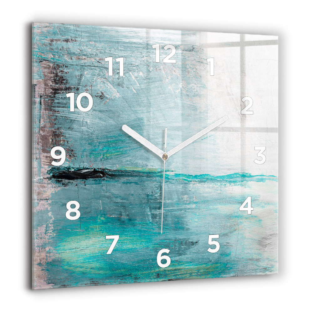 Szögletes fali üvegóra 60x60 Olaj textúra absztrakt
