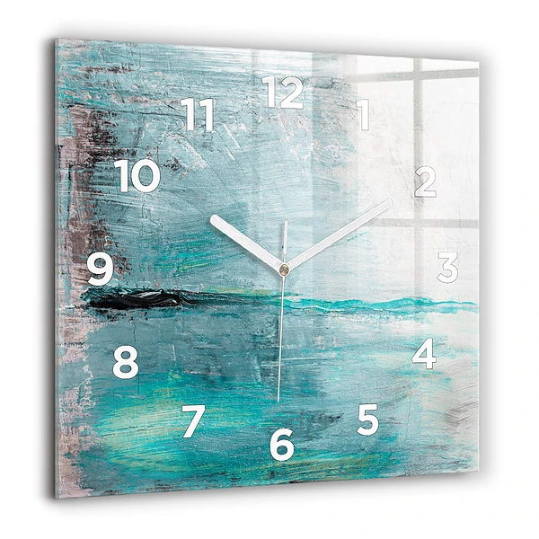 Szögletes fali üvegóra 60x60 Olaj textúra absztrakt