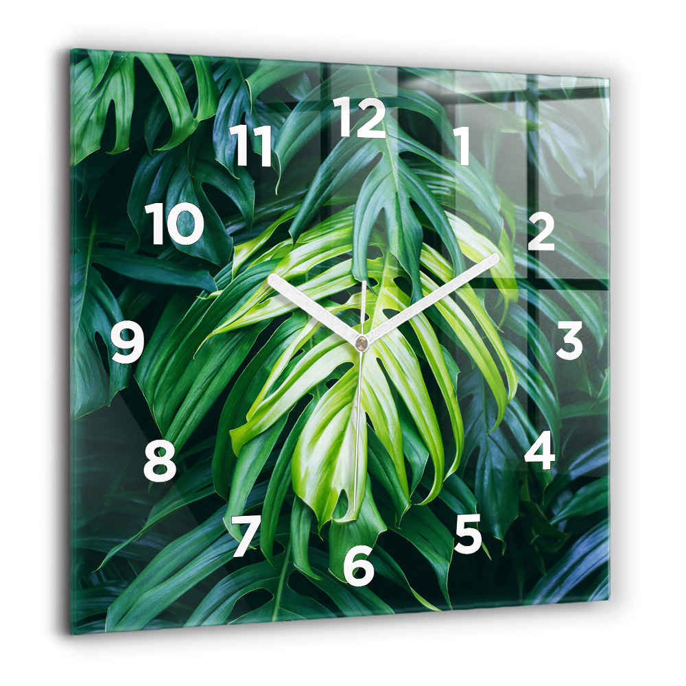 Szögletes üvegóra 60x60 A természet trópusi oldala