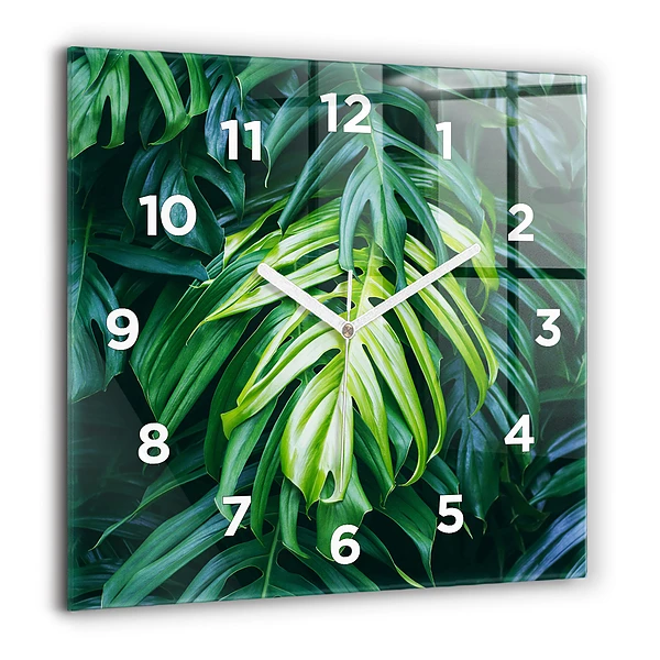 Szögletes üvegóra 60x60 A természet trópusi oldala