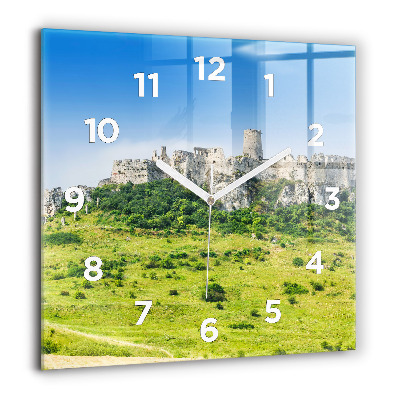 Négyzet alakú üvegóra 60x60 Szepsi vár Szlovákiában