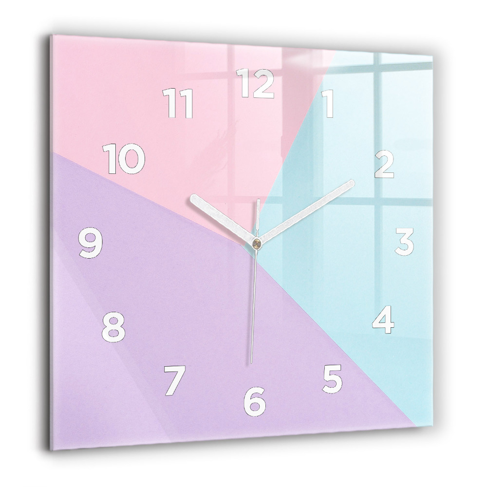 Négyzet alakú üvegóra 60x60 Pasztell minta