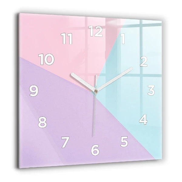 Négyzet alakú üvegóra 60x60 Pasztell minta