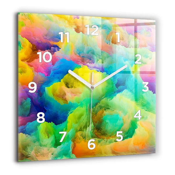 Szögletes fali üvegóra 60x60 Fraktál textúra