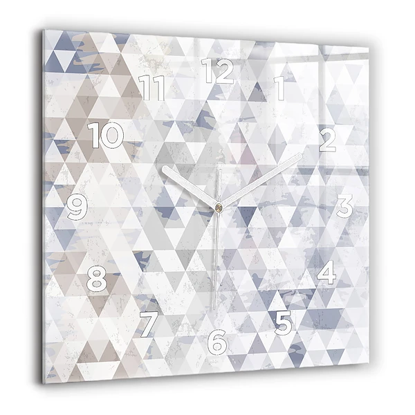 Négyzet alakú üvegóra 60x60 Geometrikus minta