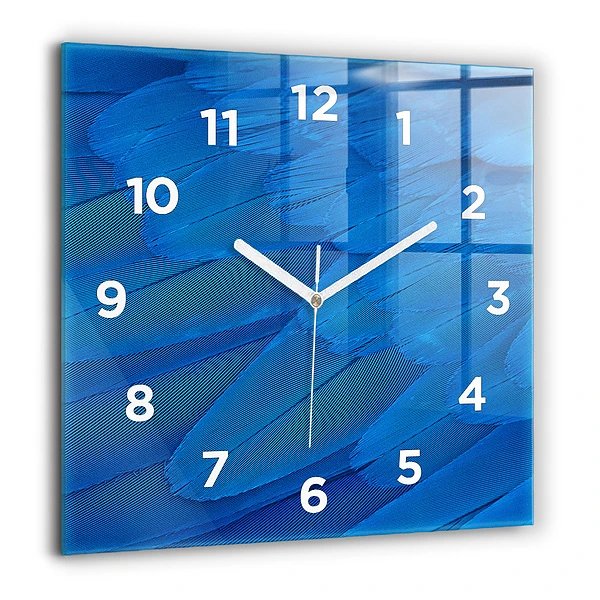 Négyzetes üvegóra 60x60 Madártoll