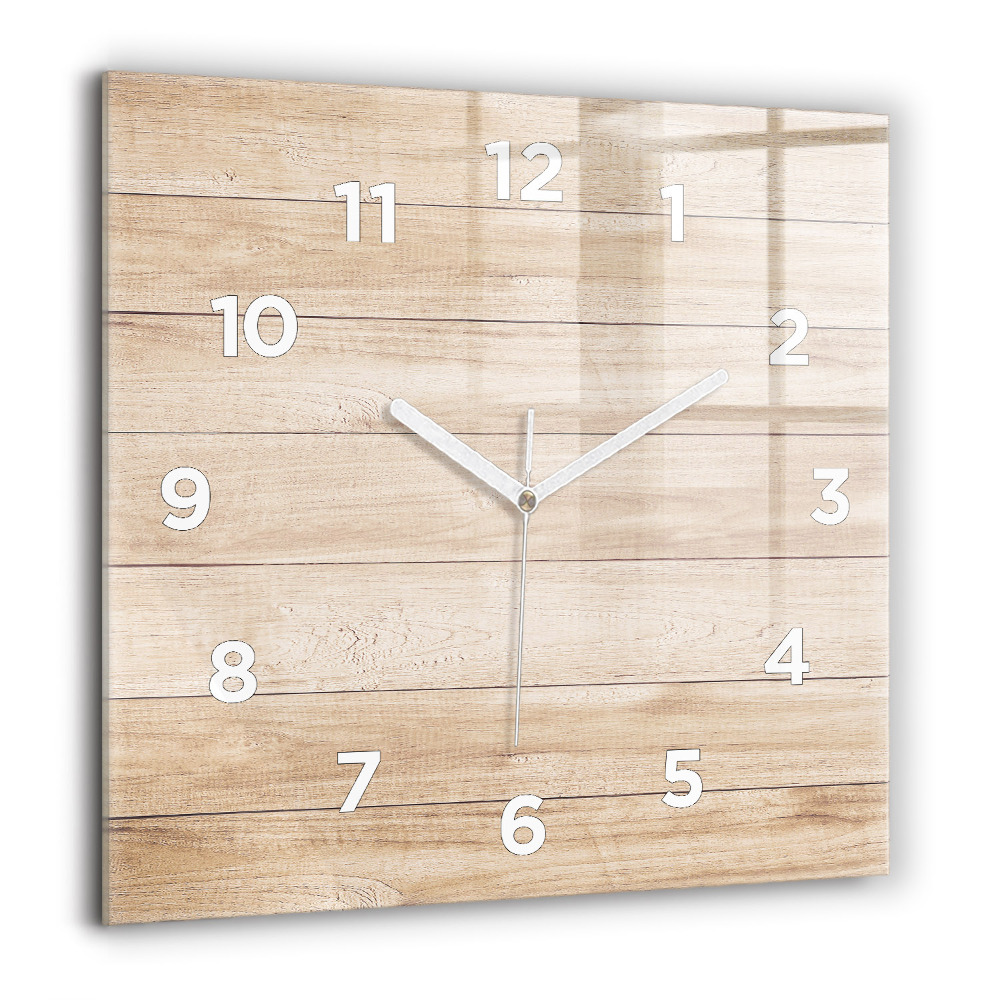 Szögletes fali üvegóra 60x60 Fa textúra