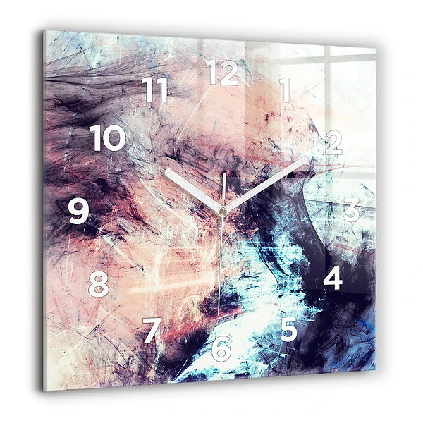 Négyzetes üvegóra 60x60 Absztrakt kép