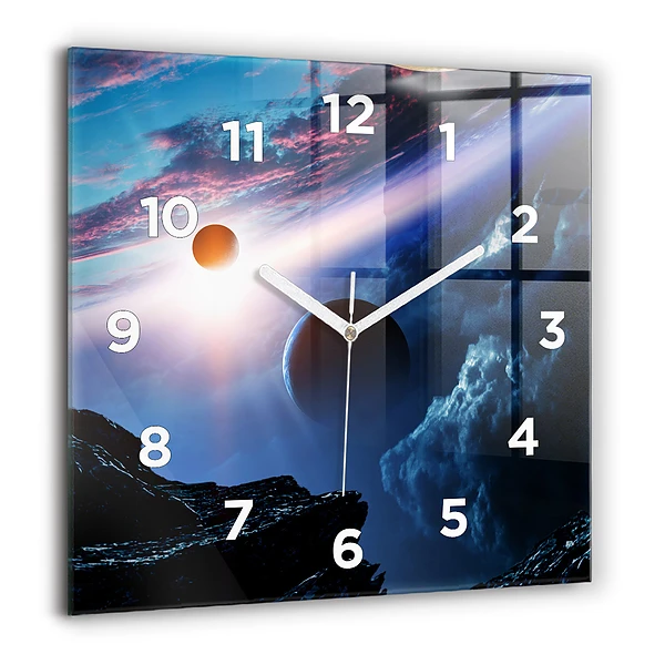 Szögletes fali üvegóra 60x60 Nagy galaxis