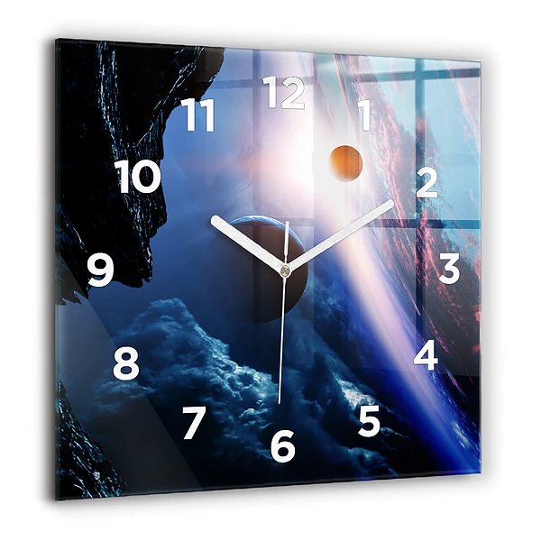 Szögletes üvegóra 60x60 Nagy galaxis