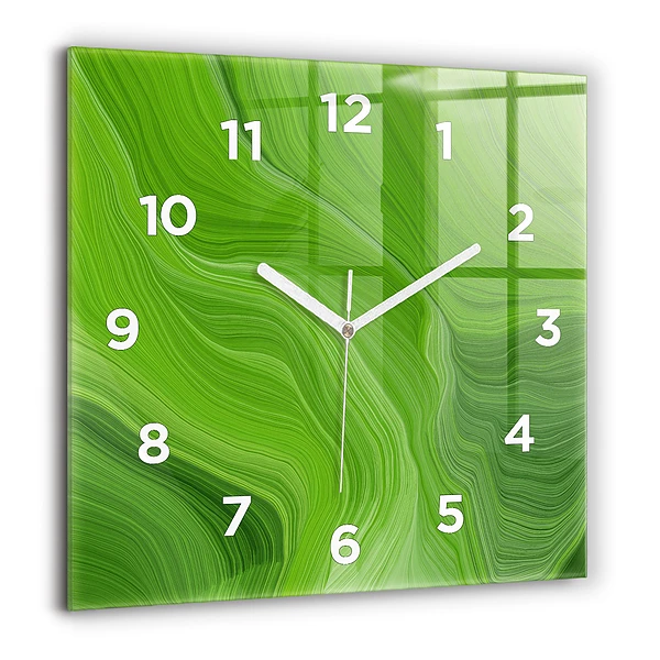 Szögletes üvegóra 60x60 Modern hullámok