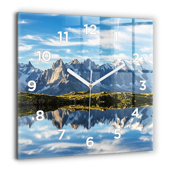 Négyzetes üvegóra 60x60 Chamonix völgye, Francia Alpok