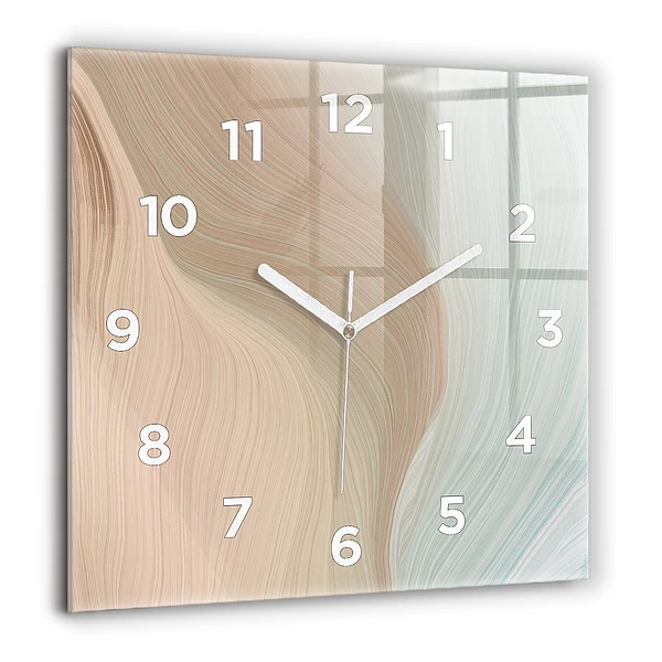 Szögletes fali üvegóra 60x60 Hullám absztrakt