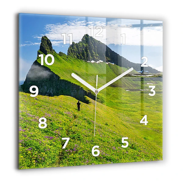 Négyzet alakú üvegóra 60x60 Hornstrandir természetvédelmi terület Izland