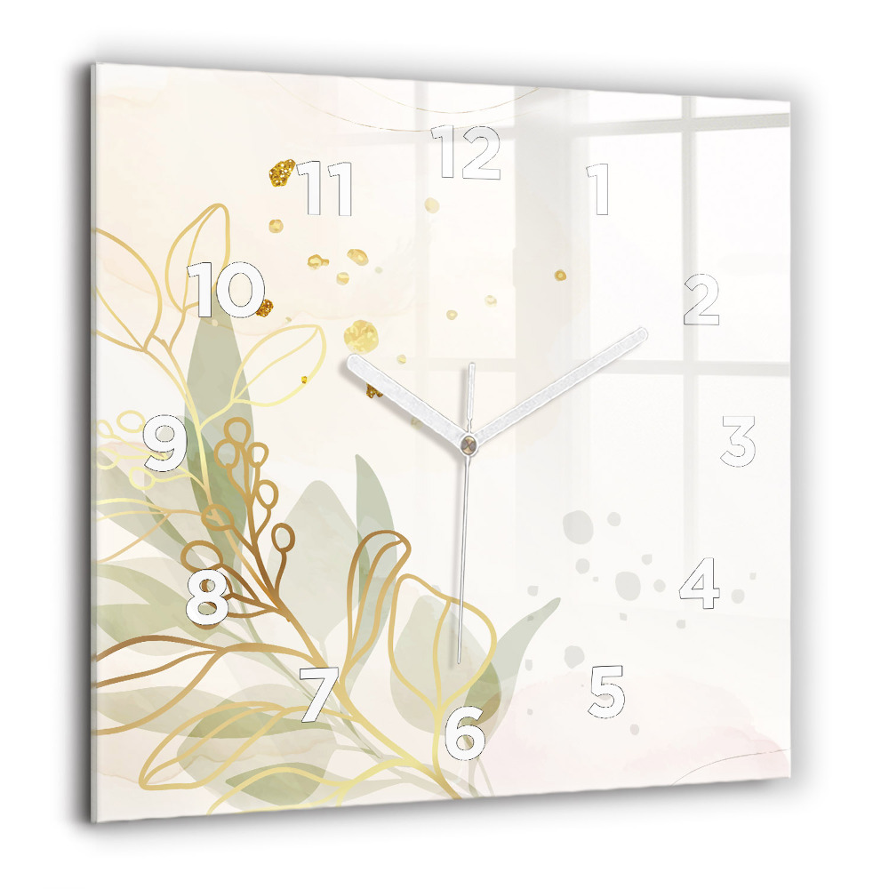 Szögletes üvegóra 60x60 Pasztell absztrakt