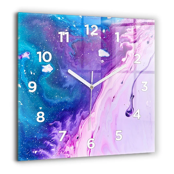 Szögletes fali üvegóra 60x60 Színes háttér