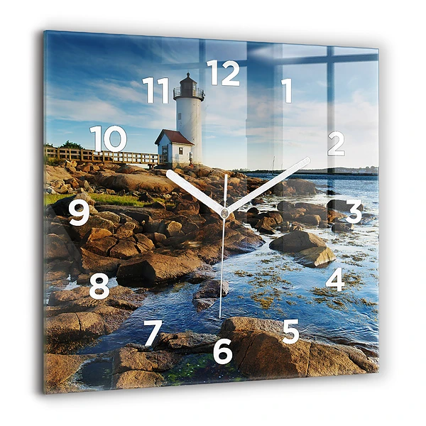 Szögletes üvegóra 60x60 Annisquam világítótorony