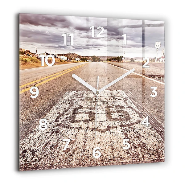 Négyzet alakú üvegóra 60x60 66-os út USA