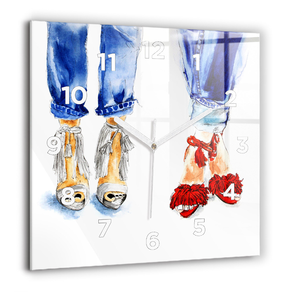 Négyzetes üvegóra 60x60 Női kitűzők