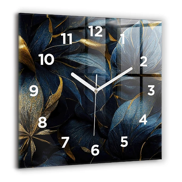 Szögletes fali üvegóra 60x60 Dekoratív virágok