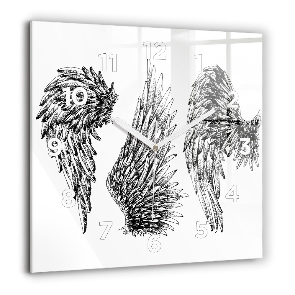 Négyzet alakú üvegóra 60x60 Angyalszárnyak