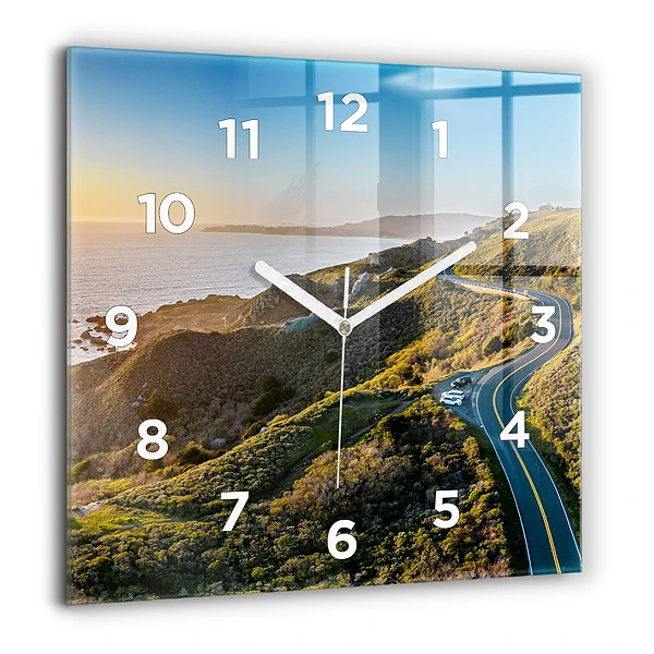 Szögletes üvegóra 60x60 Az út San Franciscóban