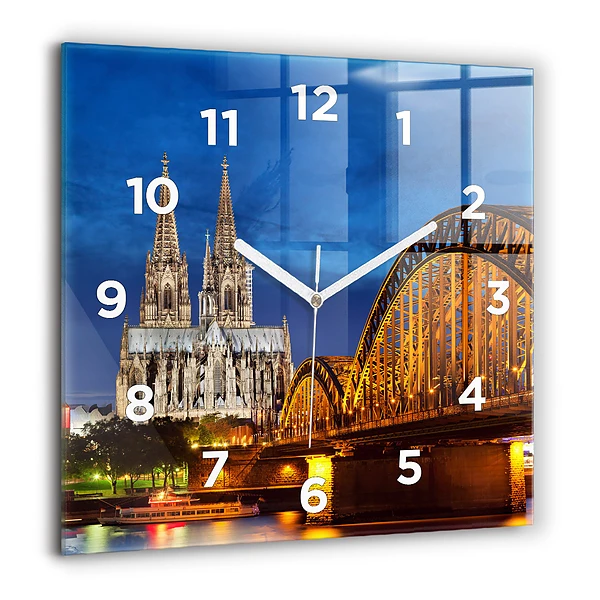 Szögletes üvegóra 60x60 Híd Németországban