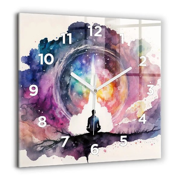 Négyzet alakú üvegóra 60x60 Életmód meditáció