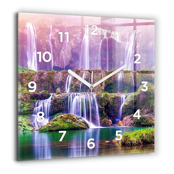 Négyzet alakú üvegóra 60x60 Jiulong vízesés Kína