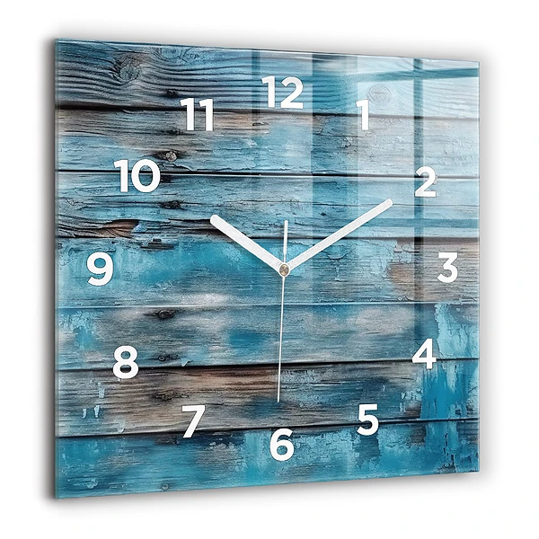 Szögletes fali üvegóra 60x60 Kék táblák