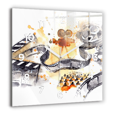 Négyzetes üvegóra 60x60 Mozgóképes kamera