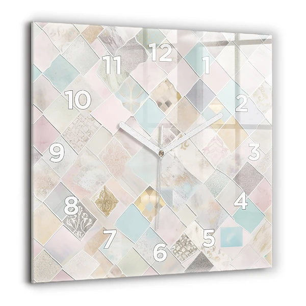 Szögletes fali üvegóra 60x60 Színes csempe