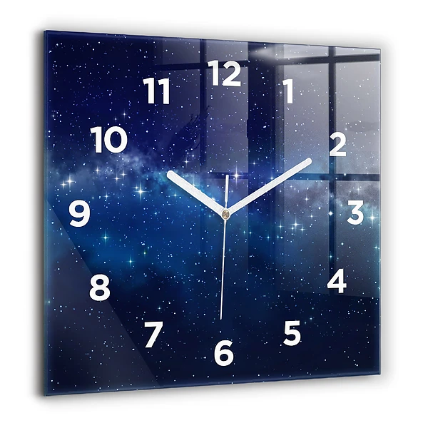 Szögletes fali üvegóra 60x60 Sötét égbolt csillagok