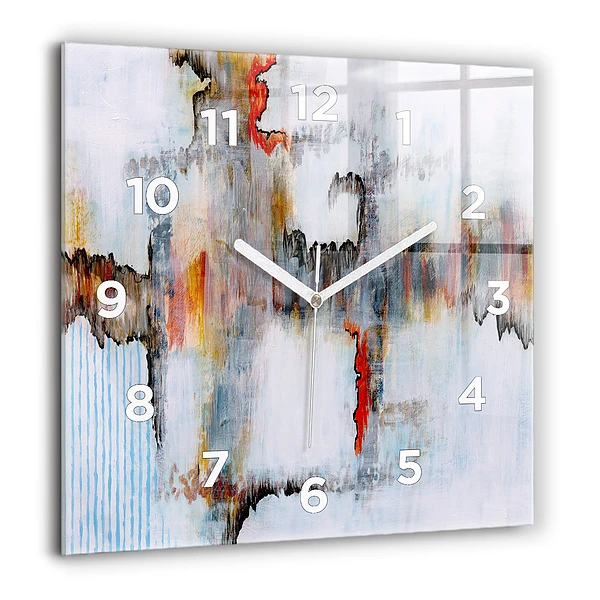 Szögletes fali üvegóra 60x60 Absztrakció