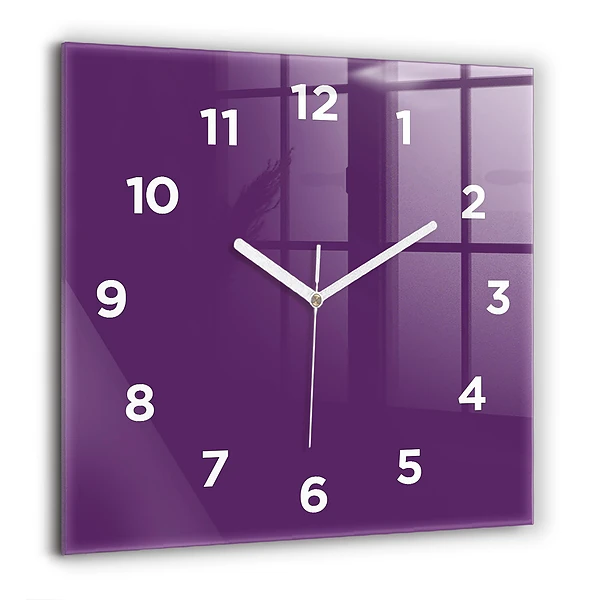 Szögletes fali üvegóra 60x60 Színes lila
