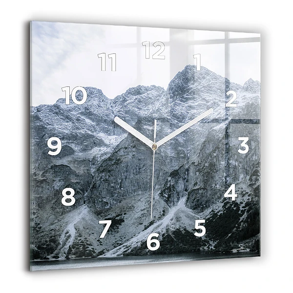 Négyzetes üvegóra 60x60 Morskie Oko a Tátrában