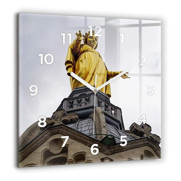 Szögletes fali üvegóra 60x60 A Szűzanya szobra Lyonban