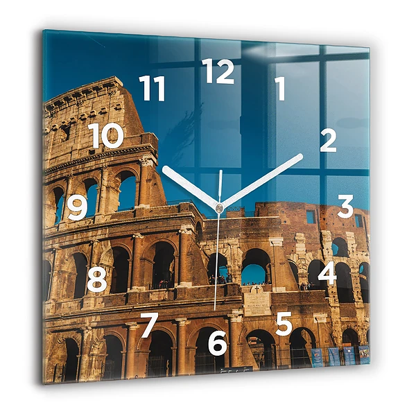 Szögletes fali üvegóra 60x60 Colosseum Olaszországban