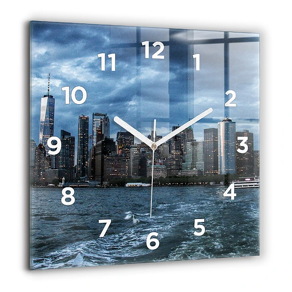 Szögletes fali üvegóra 60x60 Panoráma New York