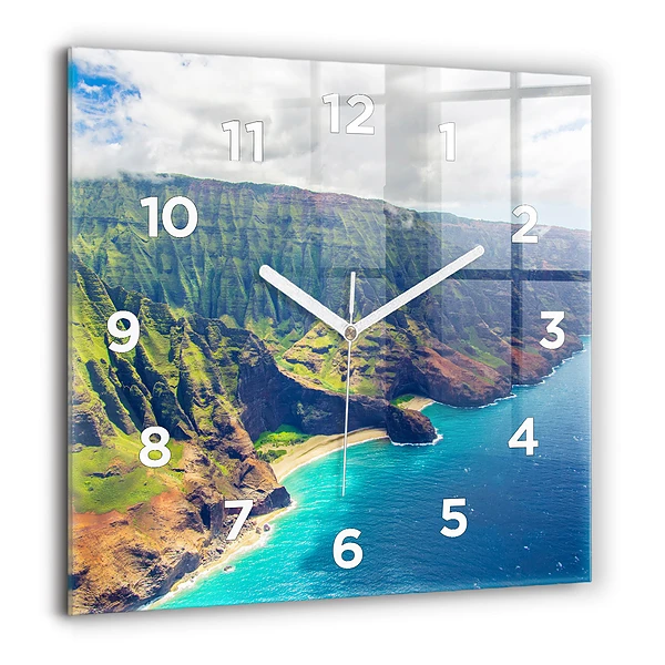 Szögletes fali üvegóra 60x60 Tenger Hawaiin