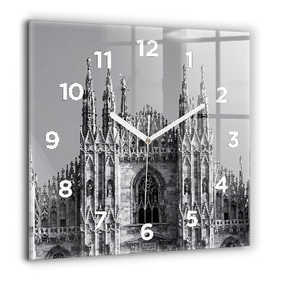Szögletes fali üvegóra 60x60 Duomo di Milano székesegyház