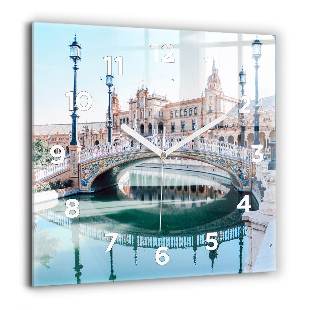 Négyzet alakú üvegóra 60x60 Spanyol tér Sevillában