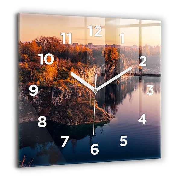Szögletes üvegóra 60x60 Krakkói Zakrzówek-tó