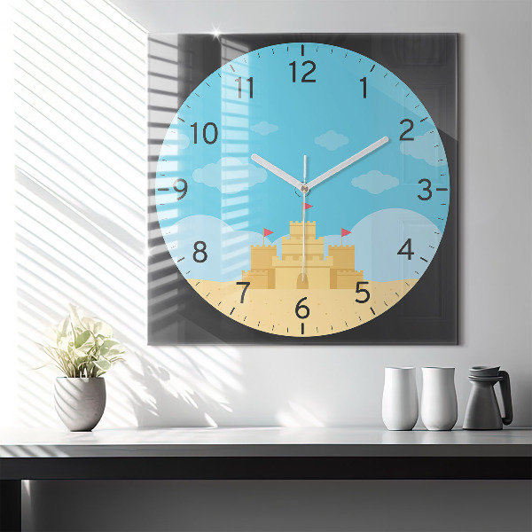 Szögletes fali üvegóra 60x60 Homokvár
